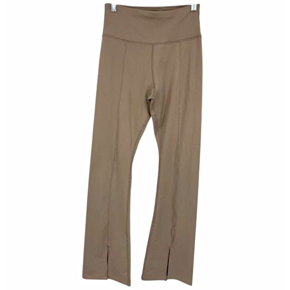 Calvin Klein Performance High Rise Stretch Ankle Leggings Beige L Logo